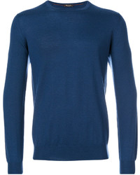 Мужской темно-синий свитер от Loro Piana