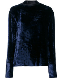 Женский темно-синий свитер от Maison Margiela