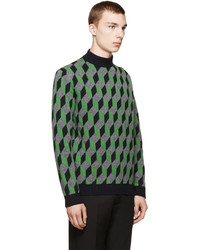 Мужской темно-синий свитер от Christopher Kane