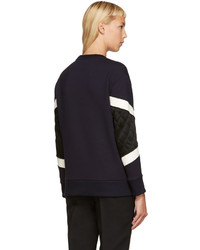 Женский темно-синий свитер от Neil Barrett