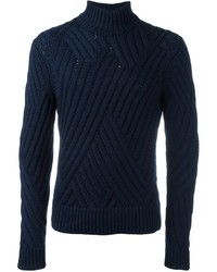Мужской темно-синий свитер от Neil Barrett