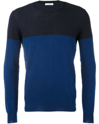 Мужской темно-синий свитер от Paolo Pecora