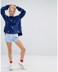 Женский темно-синий свитер от Lazy Oaf