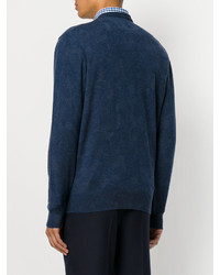 Мужской темно-синий свитер от Etro