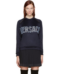 Женский темно-синий свитер от Versace
