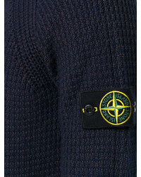 Мужской темно-синий свитер от Stone Island