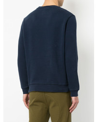 Мужской темно-синий свитшот с вышивкой от Kent & Curwen