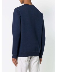 Мужской темно-синий свитшот с вышивкой от Soulland