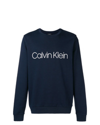 Мужской темно-синий свитшот с принтом от CK Calvin Klein