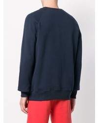 Мужской темно-синий свитшот с принтом от Ron Dorff