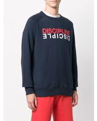 Мужской темно-синий свитшот с принтом от Ron Dorff