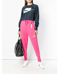 Женский темно-синий свитшот с принтом от Nike