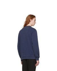 Мужской темно-синий свитшот с принтом от Kenzo