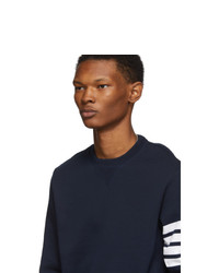 Мужской темно-синий свитшот с принтом от Thom Browne