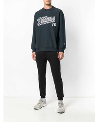 Мужской темно-синий свитшот с принтом от Champion