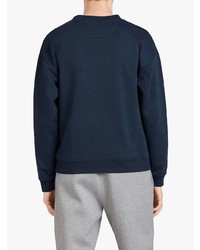 Мужской темно-синий свитшот с принтом от Burberry