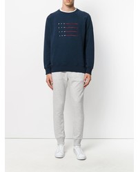 Мужской темно-синий свитшот с принтом от Ron Dorff