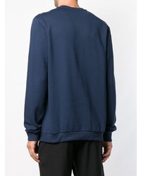 Мужской темно-синий свитшот с украшением от Versace Jeans