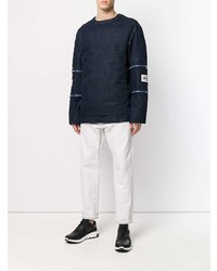 Мужской темно-синий свитшот от Hood by Air