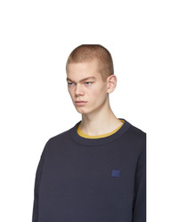 Мужской темно-синий свитшот от Acne Studios