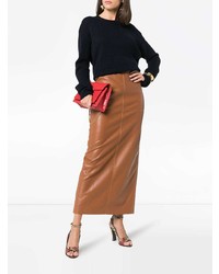 Темно-синий свободный свитер от Alexandra Golovanoff