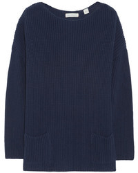 Темно-синий свободный свитер от Chinti and Parker