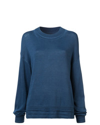 Темно-синий свободный свитер от Elizabeth and James