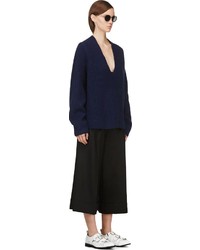 Темно-синий свободный свитер от Acne Studios