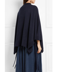 Темно-синий свободный свитер от Chloé