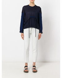 Темно-синий свободный свитер от Kenzo