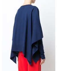 Темно-синий свободный свитер от Sies Marjan