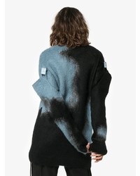 Темно-синий свободный свитер от Off-White