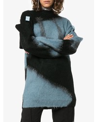 Темно-синий свободный свитер от Off-White