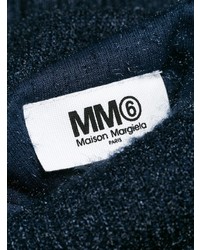 Темно-синий свободный свитер от MM6 MAISON MARGIELA