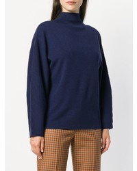 Темно-синий свободный свитер от Aspesi