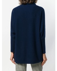 Темно-синий свободный свитер от Philo-Sofie