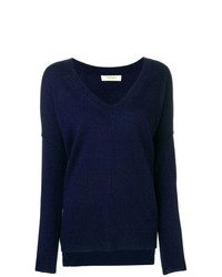 Темно-синий свободный свитер от Twin-Set