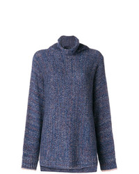 Темно-синий свободный свитер от Zadig & Voltaire