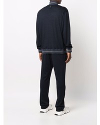 Мужской темно-синий спортивный костюм от Billionaire