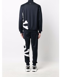 Мужской темно-синий спортивный костюм от Philipp Plein