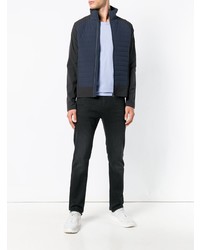 Мужской темно-синий стеганый бомбер от ECOALF