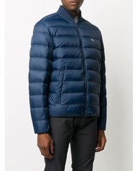 Мужской темно-синий стеганый бомбер от Tommy Jeans