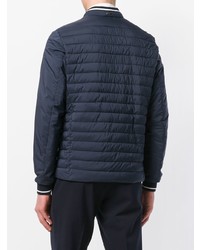 Мужской темно-синий стеганый бомбер от Herno