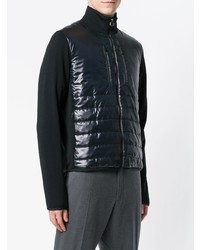 Мужской темно-синий стеганый бомбер от Z Zegna