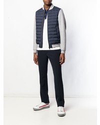 Мужской темно-синий стеганый бомбер от Herno