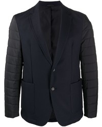 Мужской темно-синий стеганый пиджак от BOSS