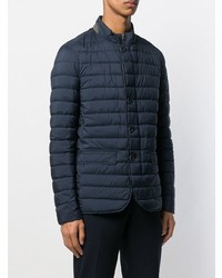 Мужской темно-синий стеганый пиджак от Herno