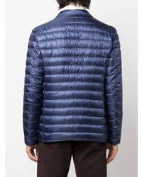 Мужской темно-синий стеганый пиджак от Herno