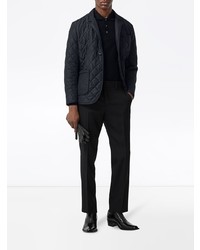 Мужской темно-синий стеганый пиджак от Burberry