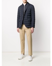 Мужской темно-синий стеганый пиджак от Moncler